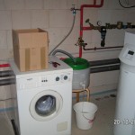 Eine Notlösung für Waschmaschine im Keller