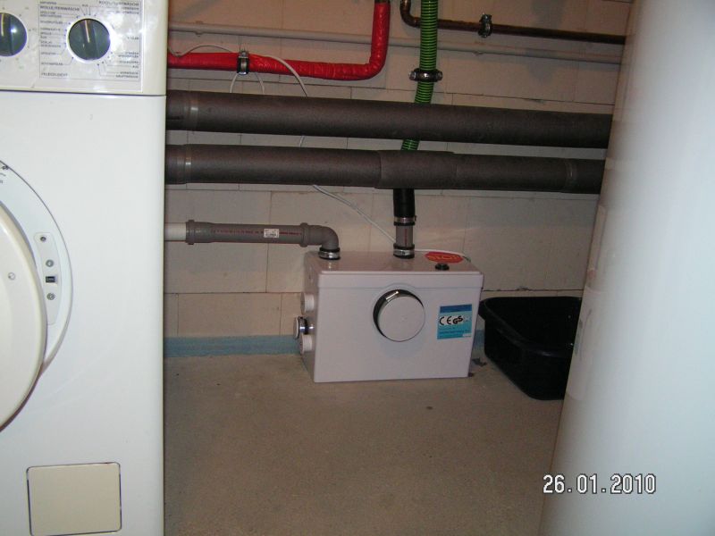 Hebeanlage Pumpe für Keller. Waschmaschine in Baden-Württemberg - Ketsch, Waschmaschine & Trockner gebraucht kaufen